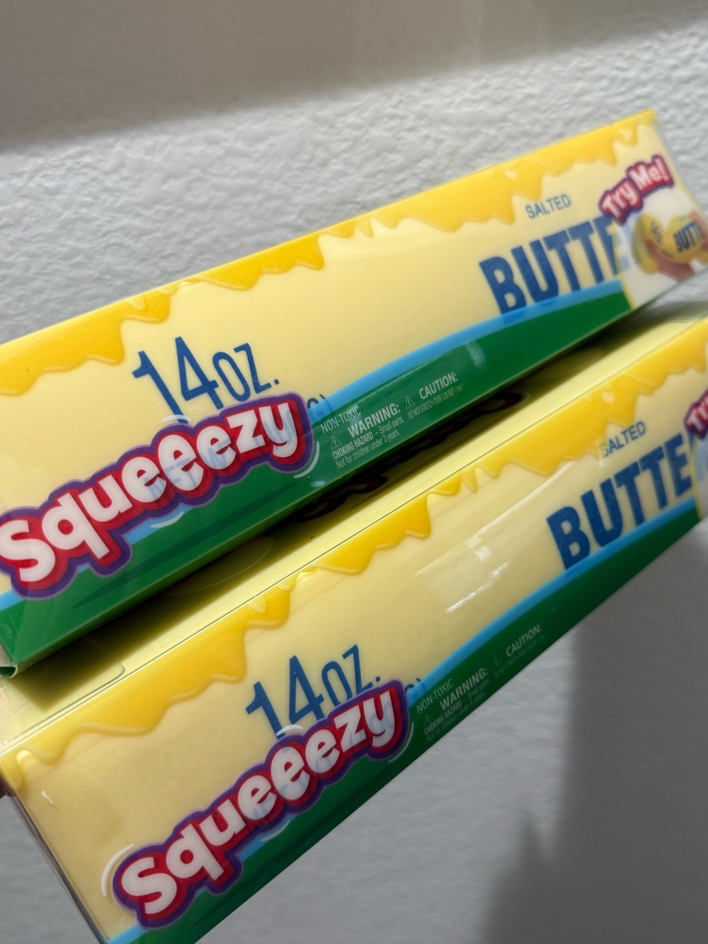 Must have of the season! Bundle of 2 Squeeze Salted Butter Squishy Toy Viral